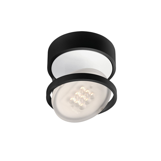 Nimbus Rim R 49 -LED-kattovalo Ø 21cm 927 musta