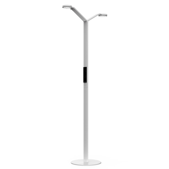 Luctra Floor Twin Radial LED-lattiavalo valkoinen