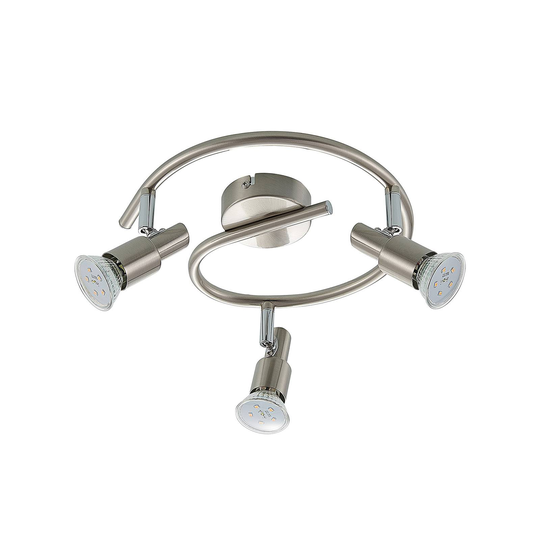 ELC Farida -LED-kohdevalo, nikkeli, 3-lamp.