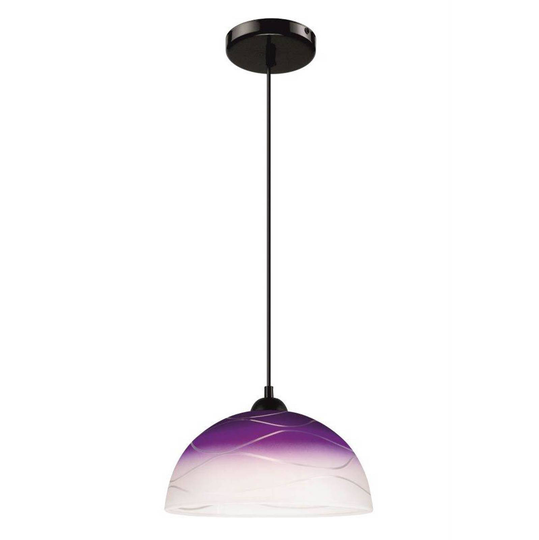 Riippuvalo Fibi lasia, aaltokuvio, violetti