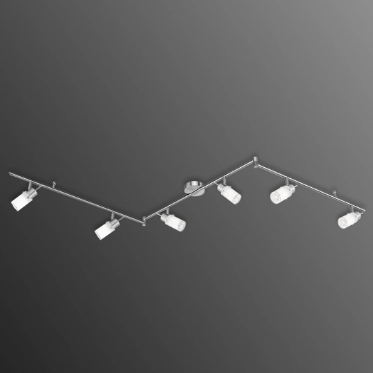 Kolmisiipinen Max-LED-kattovalaisin, 6-lamppuinen