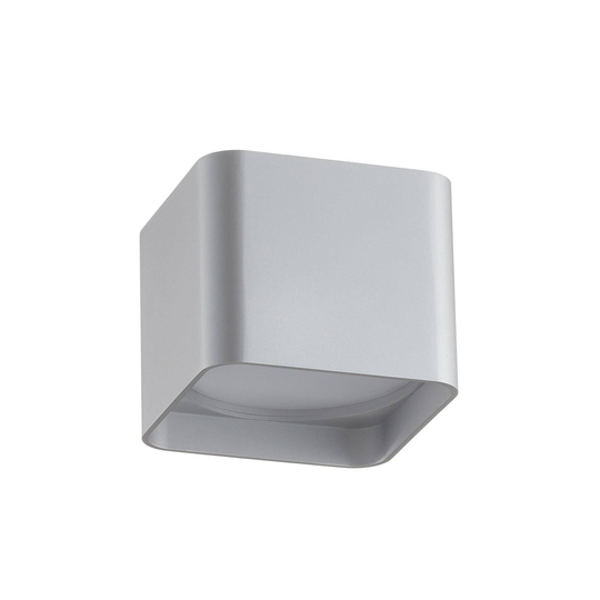 Helestra Dora -LED-kattovalaisin, kulmikas, hopea