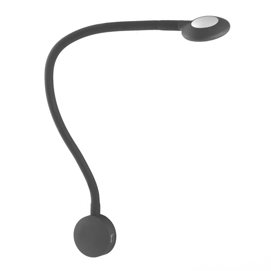 LED-seinävalaisin Suma, musta, USB