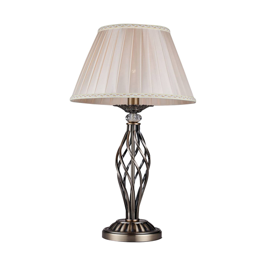 Maytoni Grace -pöytälamppu 1 lamppu messinki/beige