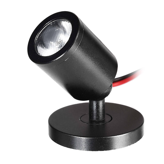 LED-spottivalaisin Herculis 4 000 K, musta