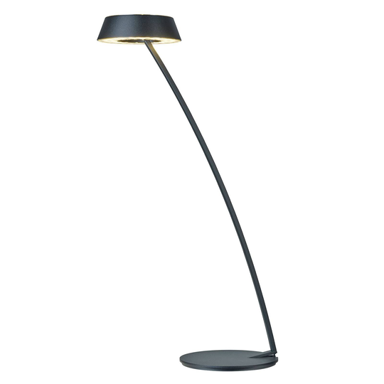 OLIGO Glance LED-pöytälamppu, kaareva, musta