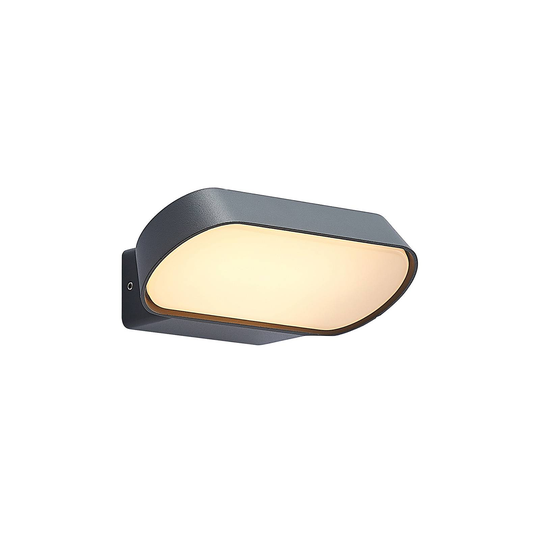 Lucande Badriya -LED-ulkoseinälamppu, leveys 18cm