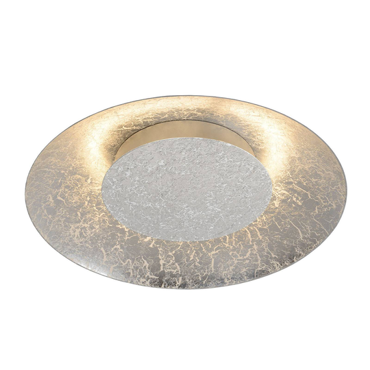 LED-kattovalaisin Foskal, hopea, Ø 34,5 cm