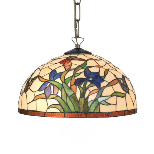 Tiffany-tyylinen Elanda-riippuvalaisin, 2-lamp.
