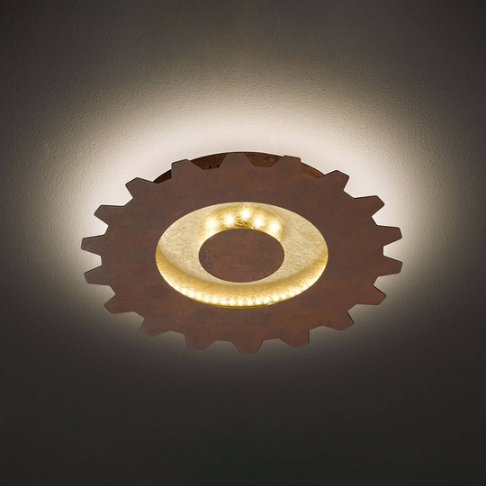 LED-kattovalaisin Leif, hammaspyörä, Ø 30 cm