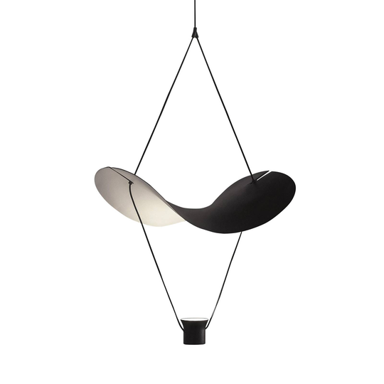 LED-riippuvalaisin Vollee S1 G, 88 cm, musta