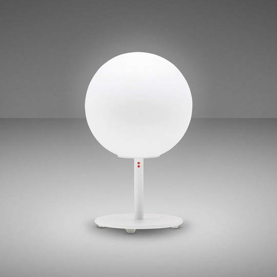 Fabbian Lumi Sfera -pöytävalaisin, pysty, Ø 14 cm