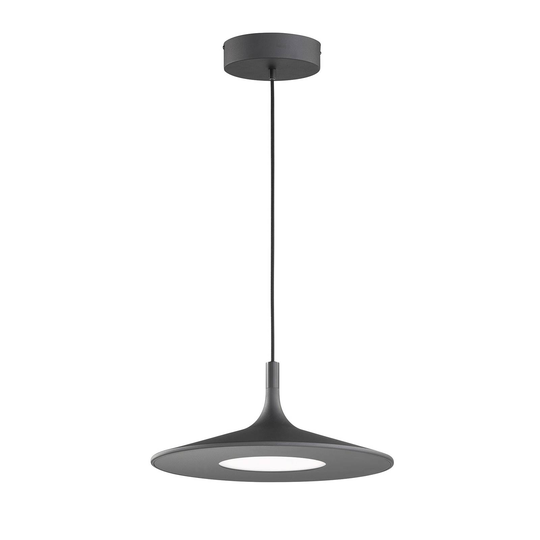 Schöner Wohnen Slim -LED-riippuvalo, musta