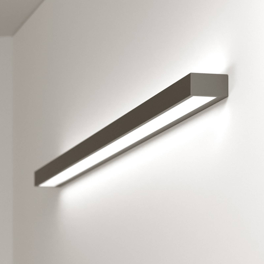 LED-seinävalo Mera, leveys 120 cm, musta 4 000 K