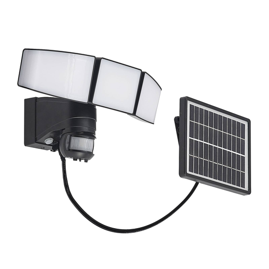 Prios Kalvito-LED-aurinko-valo, tunnistin 3-lamp.