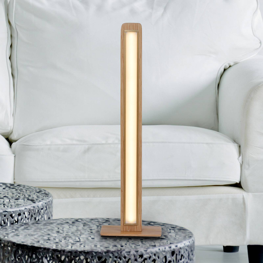 LED-pöytävalaisin Rovere kanadaista tammea