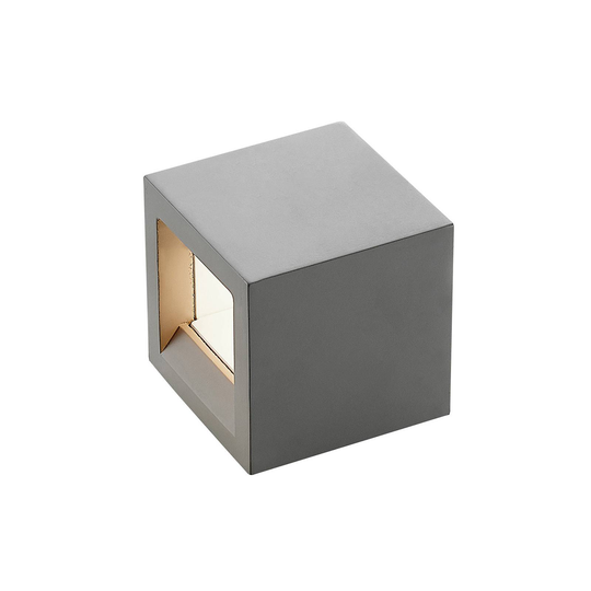 Lindby Quaso -LED-seinävalaisin betonia, harmaa