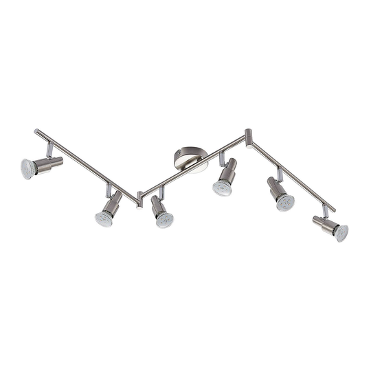 ELC Farida -LED-kohdevalo, nikkeli, 6-lamp.