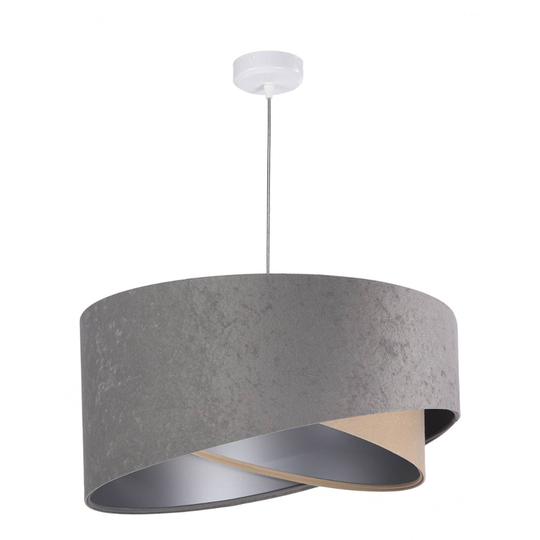Riippuvalo Vivien 3-värinen harmaa/beige/hopea