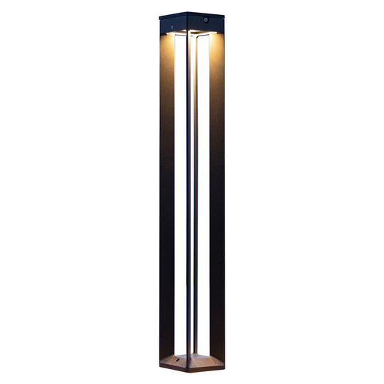 LED-aurinkovalaisin Borne anturilla, 90 cm, harmaa