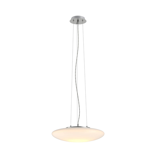 LED-opaalilasi-riippuvalaisin Gunda, valkoinen