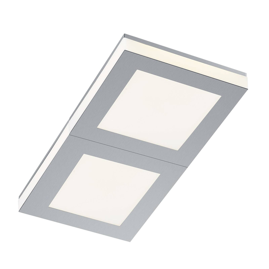 B-Leuchten Quadro LED-kattovalaisin 42x22cm