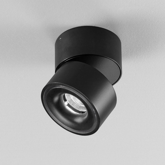 Egger Clippo LED-kattospotti, musta 3 000 K
