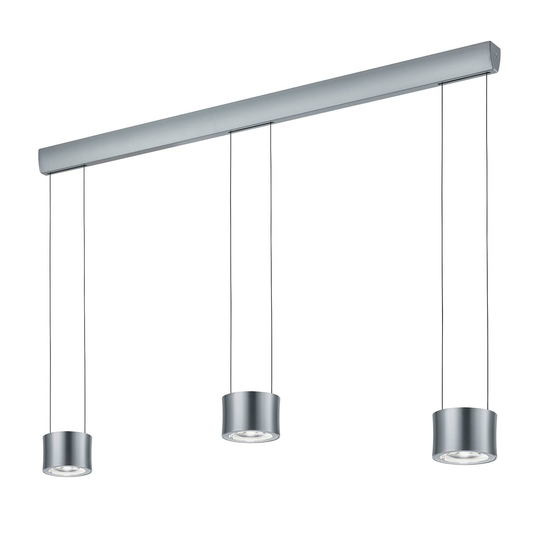 BANKAMP Impulse -LED-riippuvalo 3-lamp. nikkeli