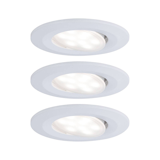 Paulmann LED-uppokohdevalo Calla 3 kpl valkoinen