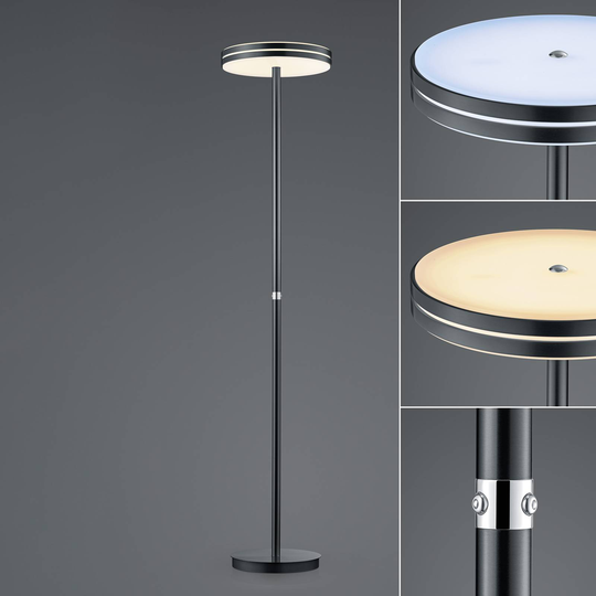 BANKAMP Gem LED-lattiavalo himmennin antrasiitti