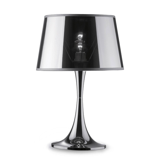 Pöytävalaisin London Cromo korkeus 48,5 cm