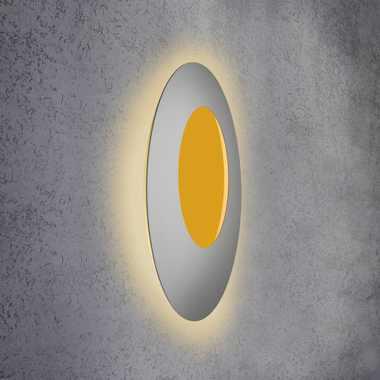 Escale Blade Open -LED-seinävalo RGB+W hopea 79 cm