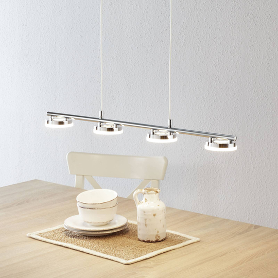 Säihkyvä LED-riippuvalaisin Rennes, nelilamppuinen
