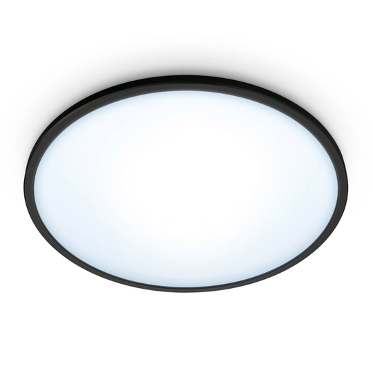 WiZ Super Slim -LED-kattovalaisin, 16W, musta