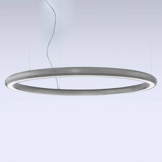 LED-riippuvalaisin Materica, ala, Ø 120 cm betoni