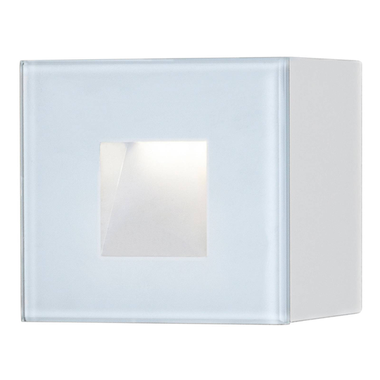 LED-ulkoseinälamppu Chieri, 8 x 8 cm valkoinen