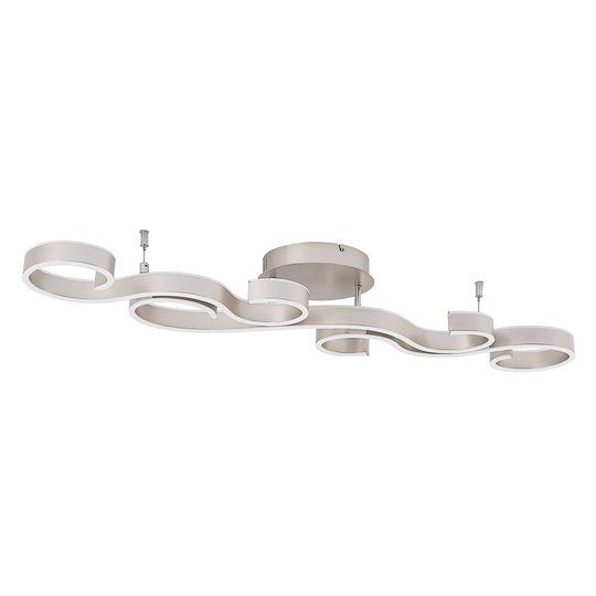 Lucande Admira -LED-kattovalaisin, nikkeli, 101cm