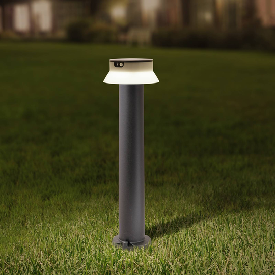 Aurinkokäyttöinen LED-pylväsvalo Felice, CCT 73 cm