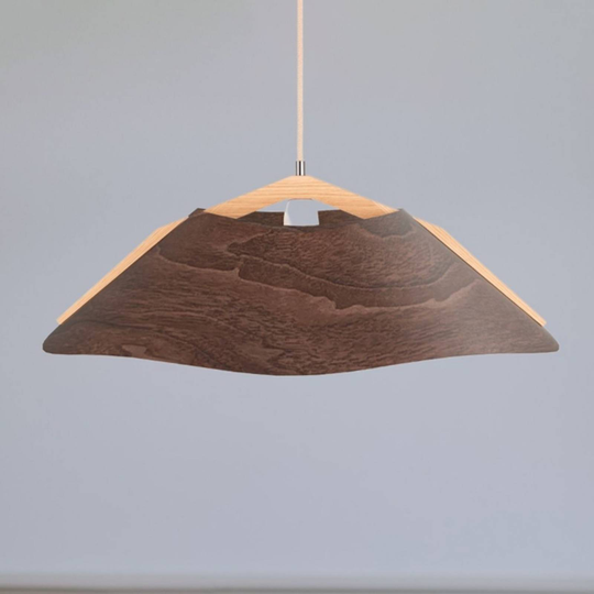 ALMUT 1411 -riippuvalo, taivutettu Ø62 cm, pähkinä