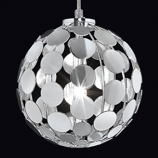 Aistikas kromi-riippuvalaisin Sfera, Ø 20 cm