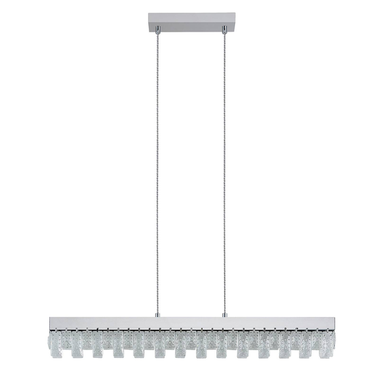 Lucande Bayano -LED-riippuvalaisin, kristalli