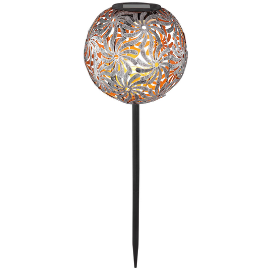 Aurinkokäyttöinen LED-lamppu 33632, hopea