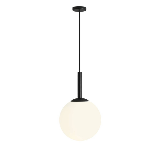 Riippuvalo Bosso, 1-lamppuinen, valko/musta, 40 cm