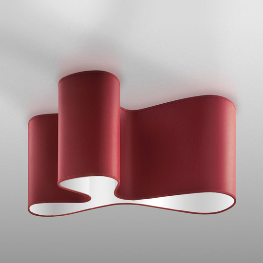 Viehättävä design-kattovalaisin Mugello puna/valko