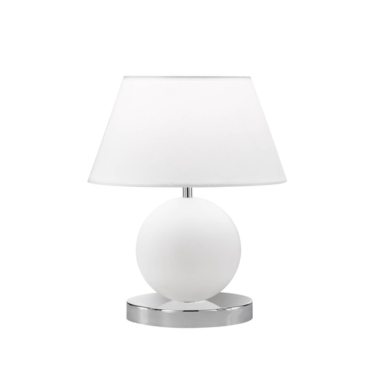 LED-pöytälamppu Luton, 2 lamppua, pallo, varjostin