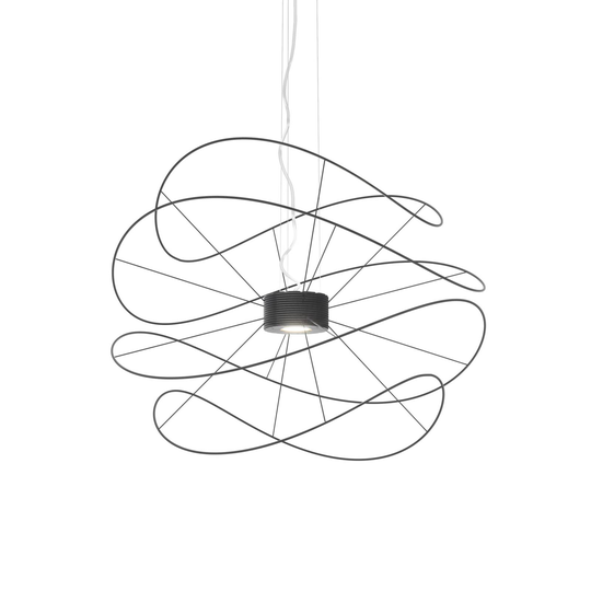Axolight Hoops 4 -LED-riippuvalaisin, musta