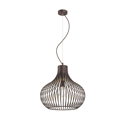Lindby Frances-riippuvalo ruskea 1 lamppu, Ø 48 cm