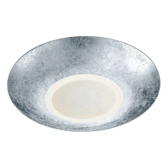 LED-kattolamppu Chiros pyöreä hopeainen