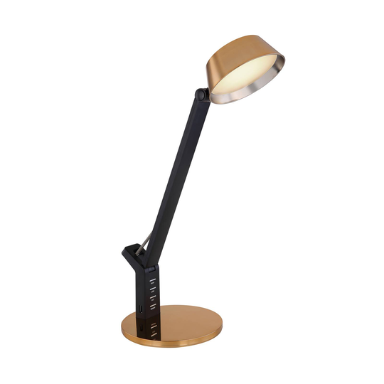 LED-pöytälamppu Ursino, kulta, himmennys, CCT