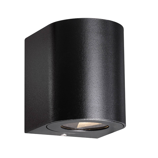 lED-ulkoseinävalaisin Canto 2, 10 cm, musta